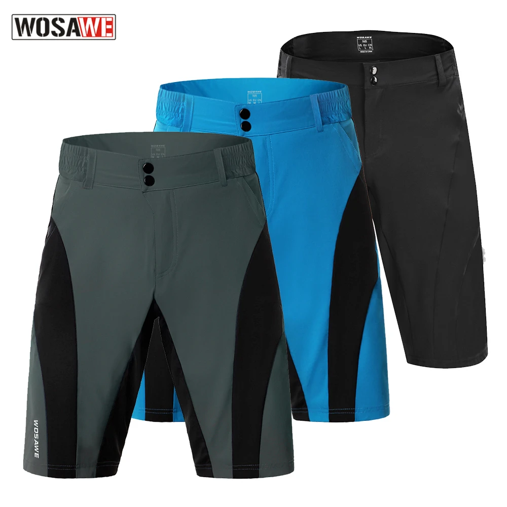 

WOSAWE Druable Motorcycle Shorts Lightweight Motocross Shorts Loose-Fit Waterproof Quick-dry knee Shorts for Downhill Racing