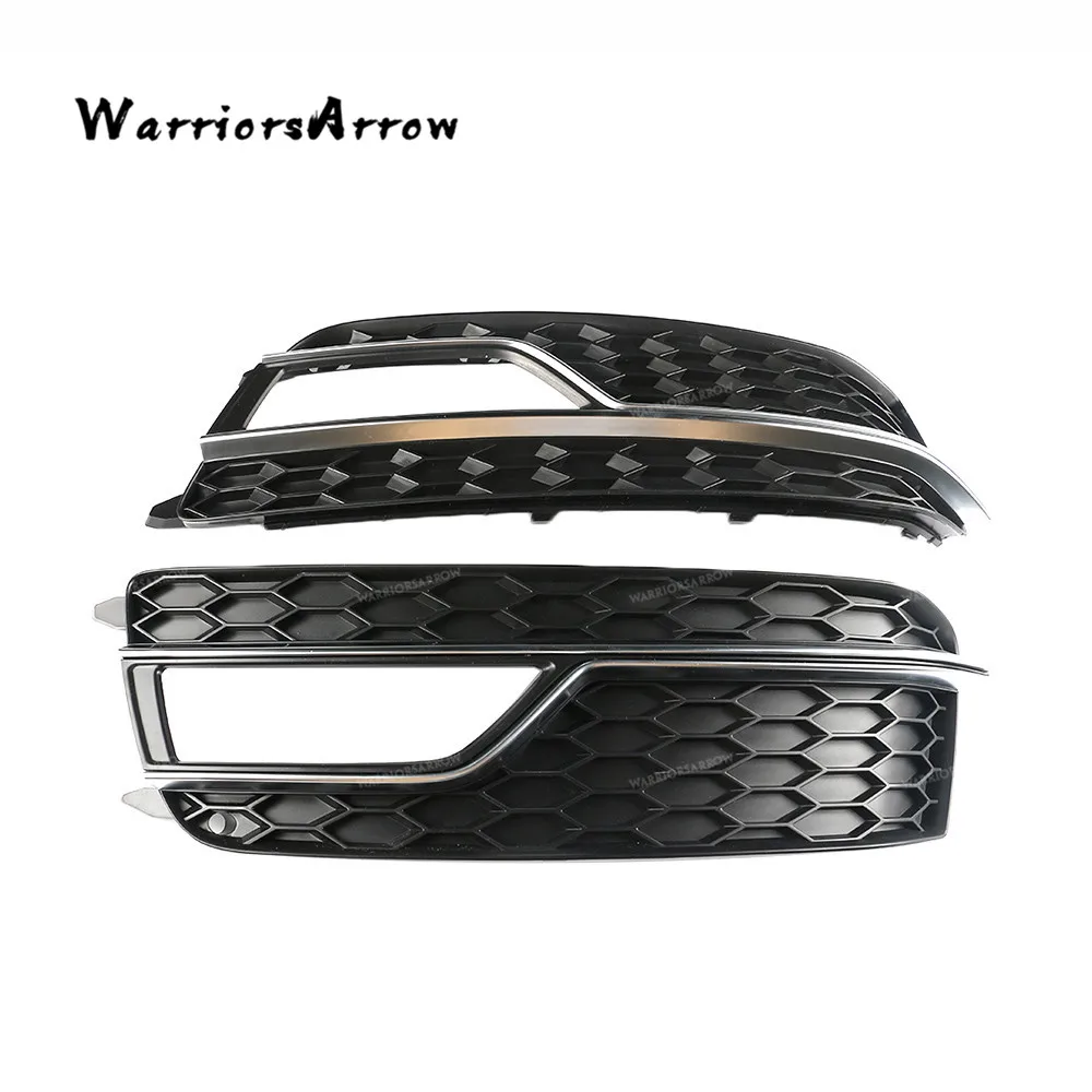 

WarriorsArrow Front Left Or Right Lower Bumper Fog Light Grill Trim Chrome For Audi A5 S5 2013 2014 2015 8T0807681M 8T0807682M