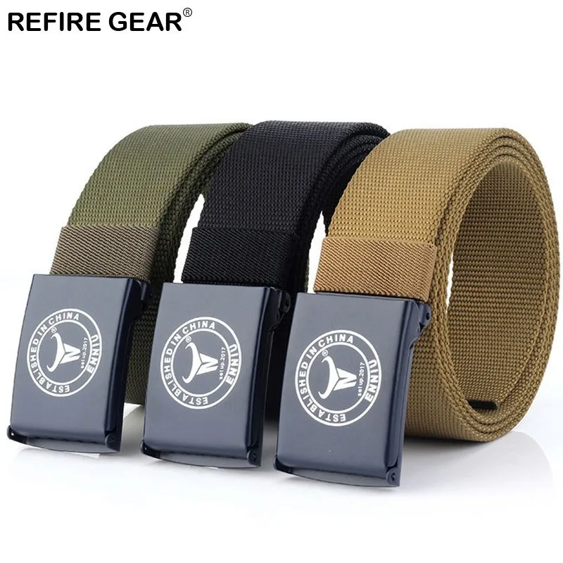 

Refire Gear Outdoor Sport Belt Men Nylon Belt High Quality Strap Ceintures Belt Unisex US Army Multifunctional Training Belt