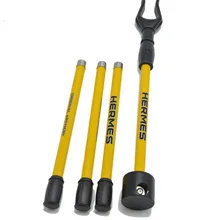1pc Yellow Archery Aluminum Alloy Recurve Bow Stand Remove  Rank Detached Bow Stand Holder Traditional Recurve Bow Hunting