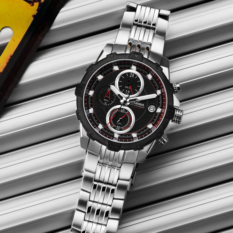 Casima мода часы мужчины свободного покроя шарм световой спорт многофункциональный кварцевые часы водонепроницаемый 100 м# 8306