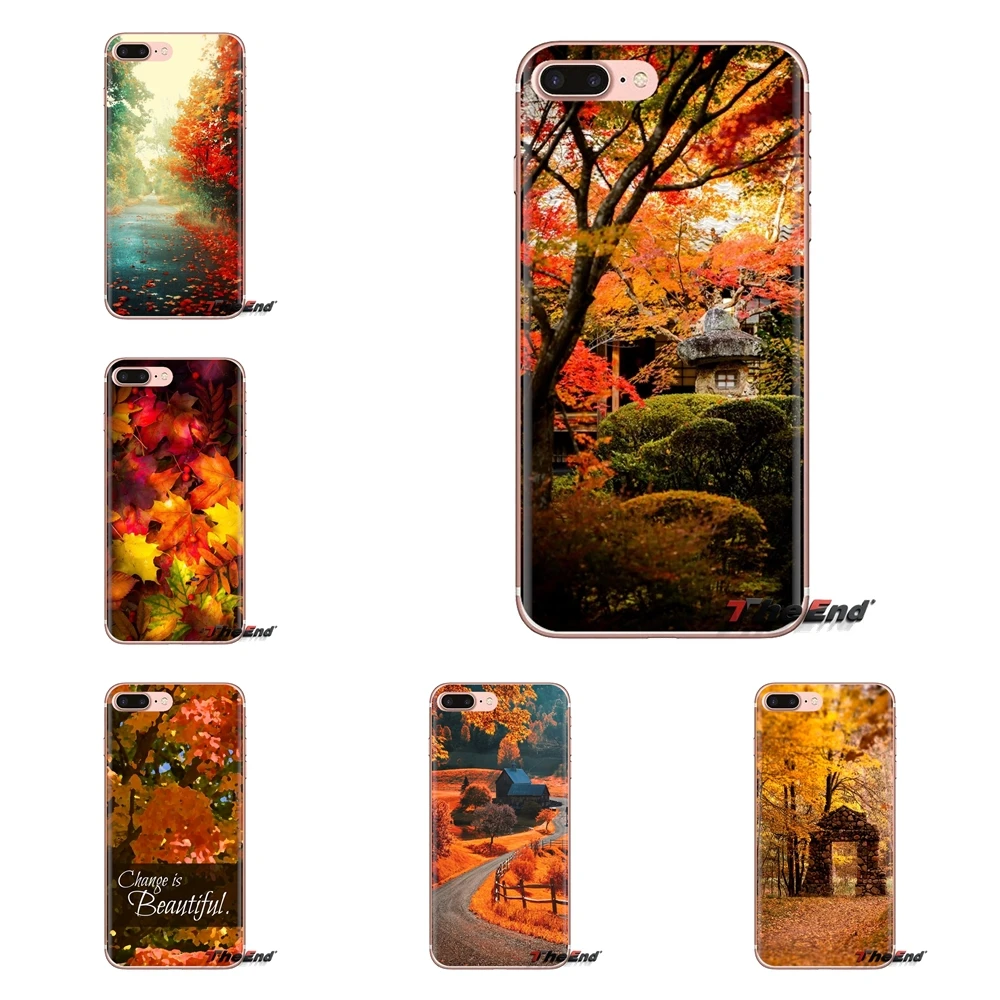 

For Huawei Mate Honor 4C 5C 5X 6X 7 7A 7C 8 9 10 8C 8X 20 Lite Pro Soft Transparent Cases Covers Autumn Desktop Wallpapers