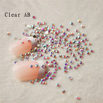 

non hotfix flat back nails ss20 ab crystal color 1440 pcs each pack ,super shiny crystal non hot fix diamond free shipping