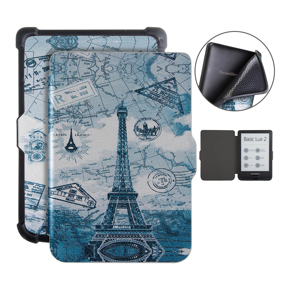 Utlra Тонкий чехол для Pocketbook 616/627/632 основной Lux 2/touch Lux/touch HD читалка+ Бесплатный подарок смарт защитный