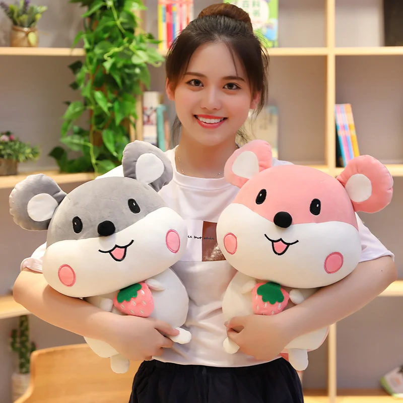 

New Big Ear Fruit Mouse Plush Toy Triver Stuffed Animal Cartoon Rat Mice Baby Kids Children Birthday Gift Shop Home Decor