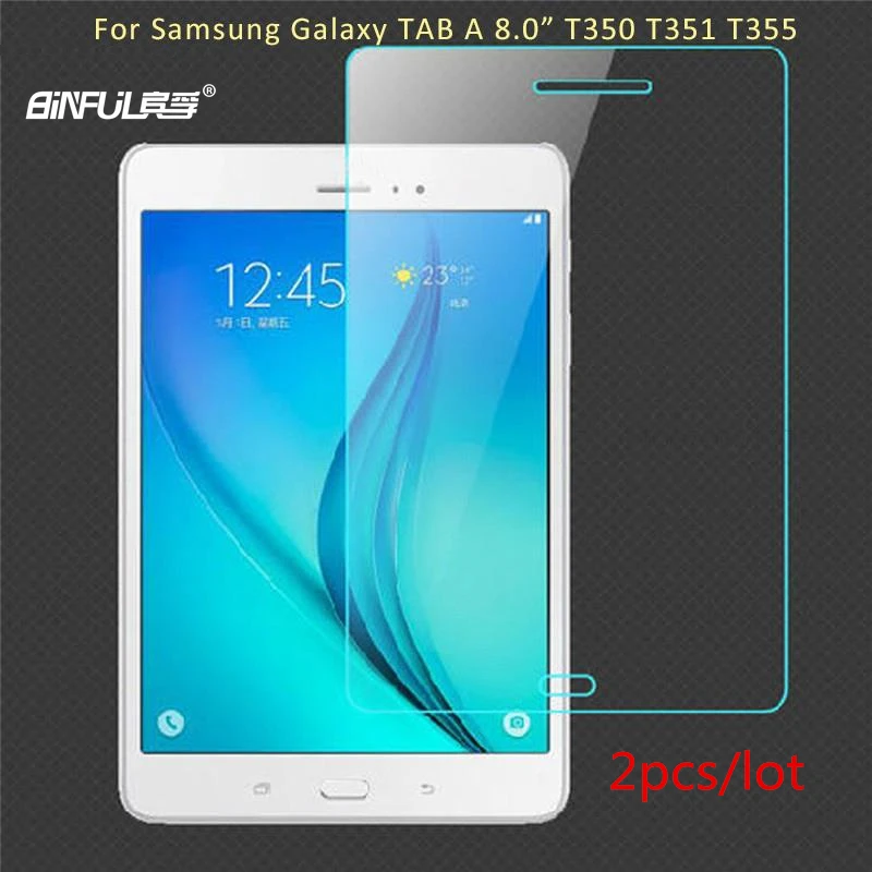 

2 шт. Премиум HD закаленное стекло для Samsung Galaxy TAB A 8,0 T350 T351 T355 P350 P355 Защитная пленка для экрана Защитная пленка