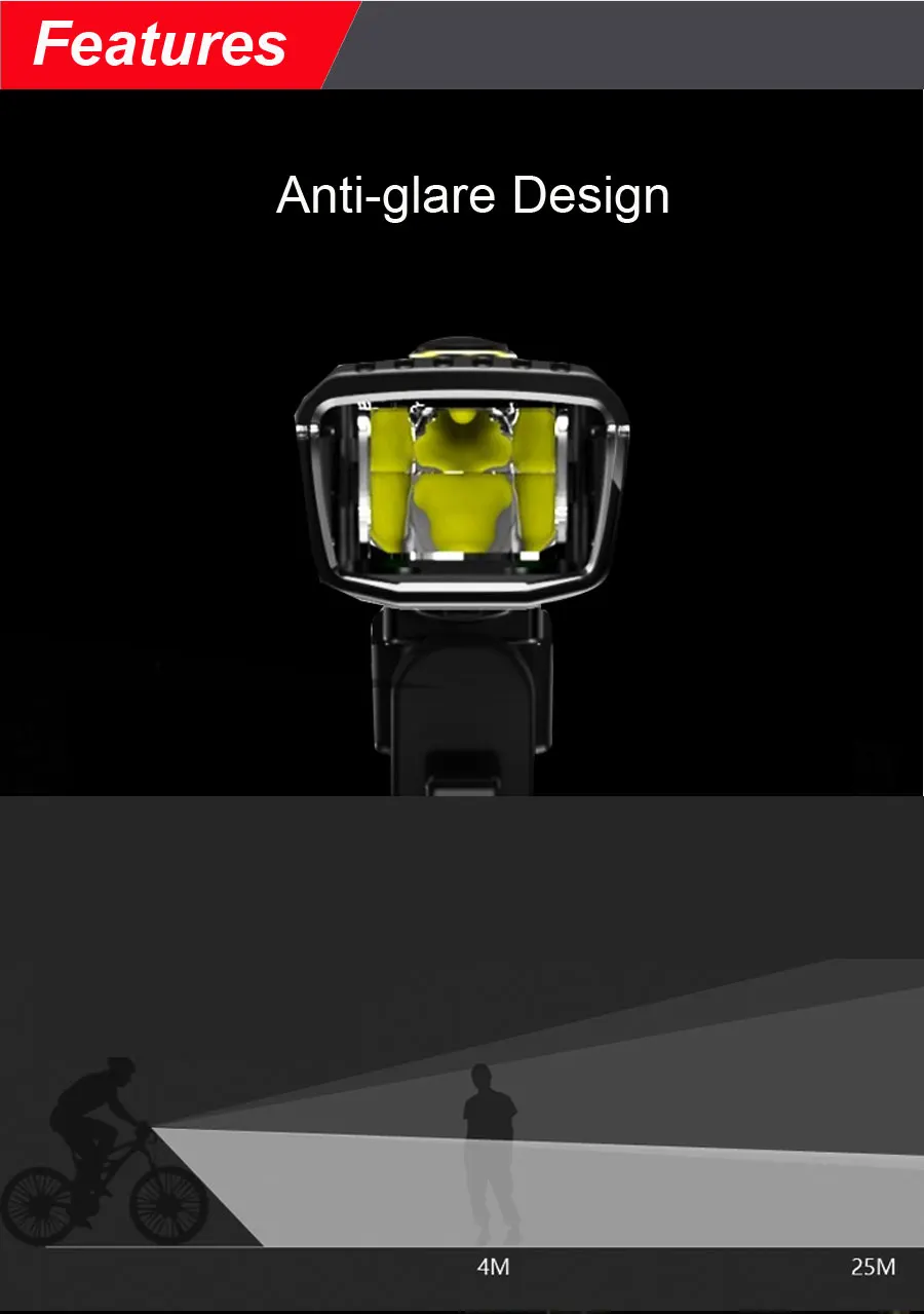 Top Intelligent Bicycle Light Antiglare Sensor Auto Lamp Waterproof USB Rechargeable Cycling Warning Flashlight 4 Modes Bike Light 2 Top Intelligent Bicycle Light Antiglare Sensor Auto Lamp Waterproof USB Rechargeable Cycling Warning Flashlight 4 Modes Bike Light 2