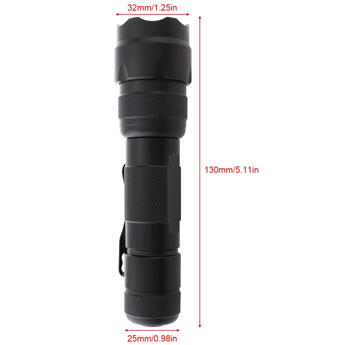 1200LM UV WF 502B Purple Zoom Flashlight High Power 400NM Purple Handheld LED Torch Flashlight for Banknote Check / Scorpion