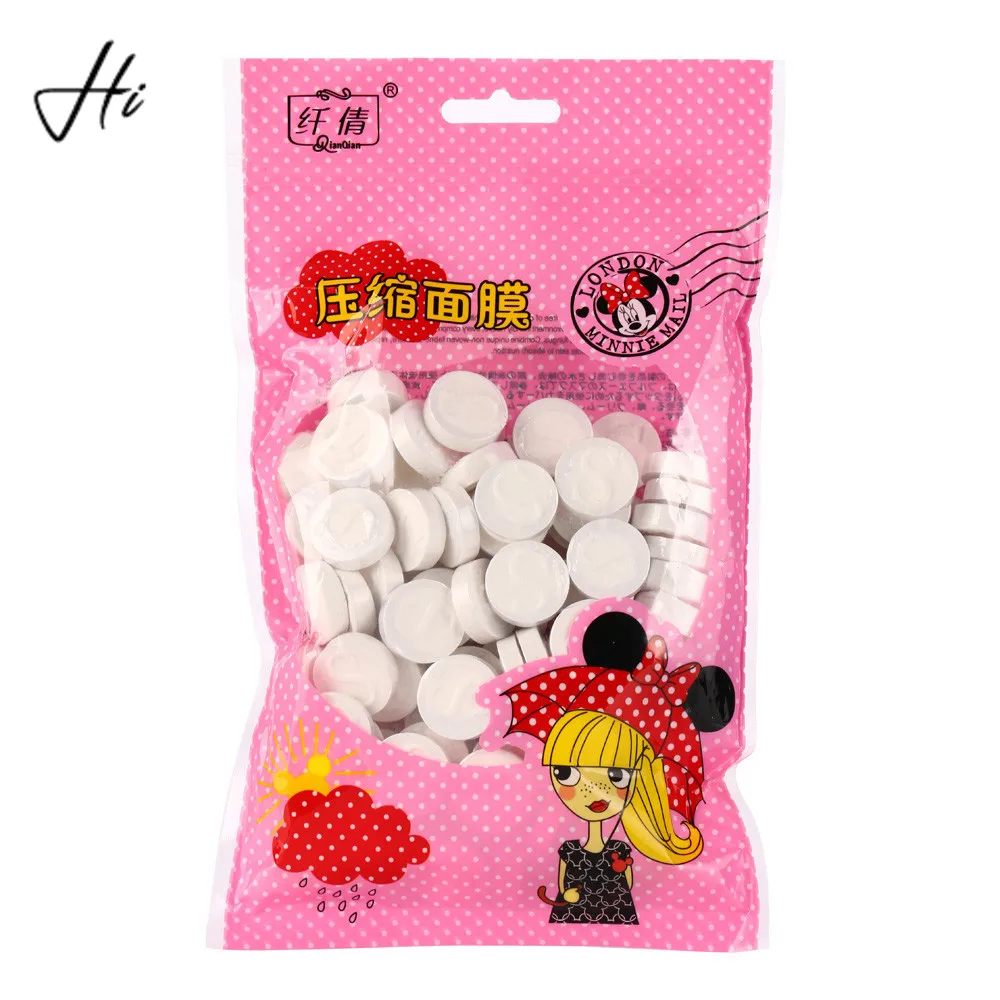 

100pcs/bag Skin Care DIY Facial Face Compressed Mask Paper Tablet Masque Treatment Women Beauty DIY Disposable Paper Natural