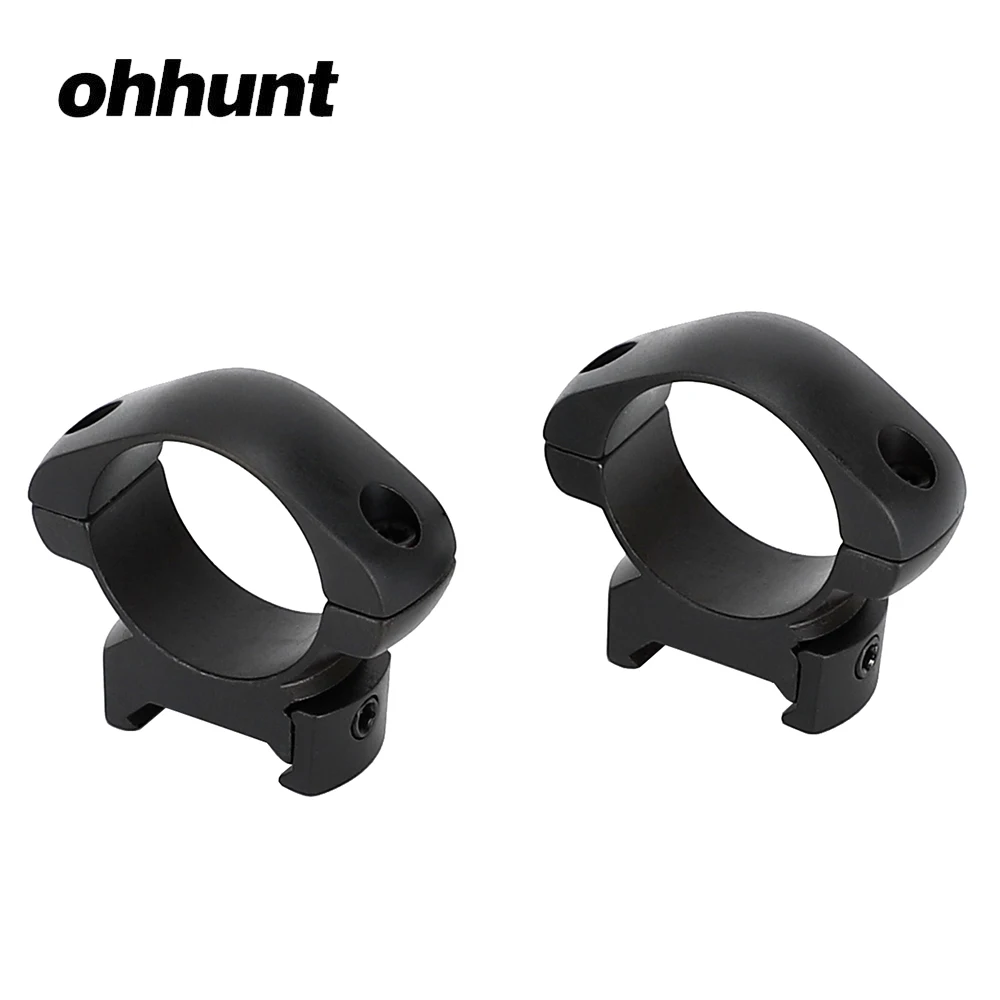 

ohhunt 30mm Diameter 2PCs Low Profile Standard Picatinny Weaver Steel Scope Rings Tactical Hunting Sport Mounts Accessories