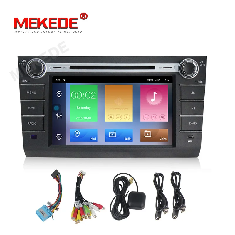 Cheap MEKEDE 2+32G android 9.1 Car multimedia player for Suzuki Swift 2004-2011 support gps dvd navigation radio ipod wifi BT RDS 2