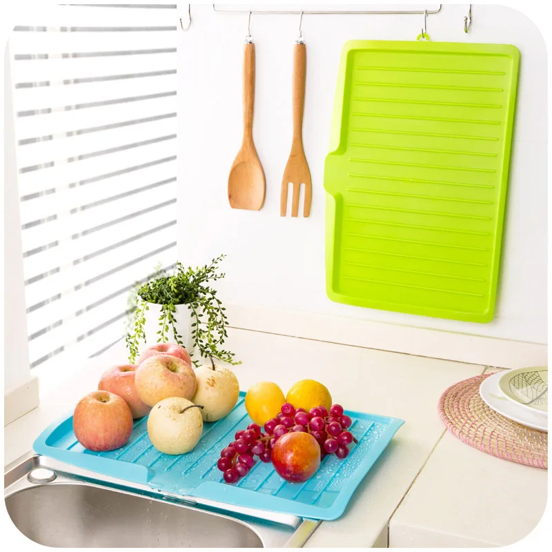 Huiyi-Home-Plastic-Large-Sink-Dish-Drainer-Vegetable-Fruit-Drying-Rack-Washing-Holder-Organizer-Tray-For (1)