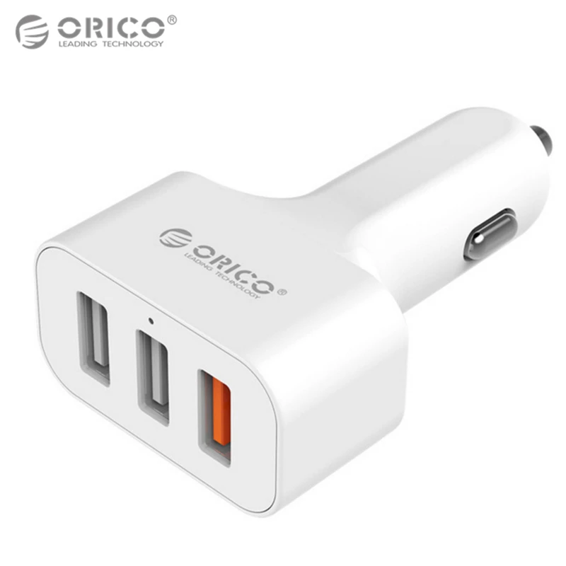 ORICO QC2.0 быстрое автомобильное зарядное устройство 1 для 2 трех usb-прикуриватель автомобильное зарядное устройство адаптер для samsung/xiaomi/htc Смарт мобильных устройств