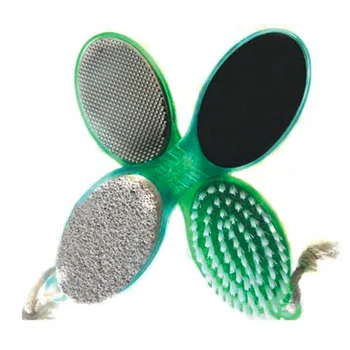 

Fashion 4 In 1 ABS Multi-Color Pedicure Tool Foot Nail Buffer Brush Callus Rasp Scrubs Pumice Stone Beauty & Health