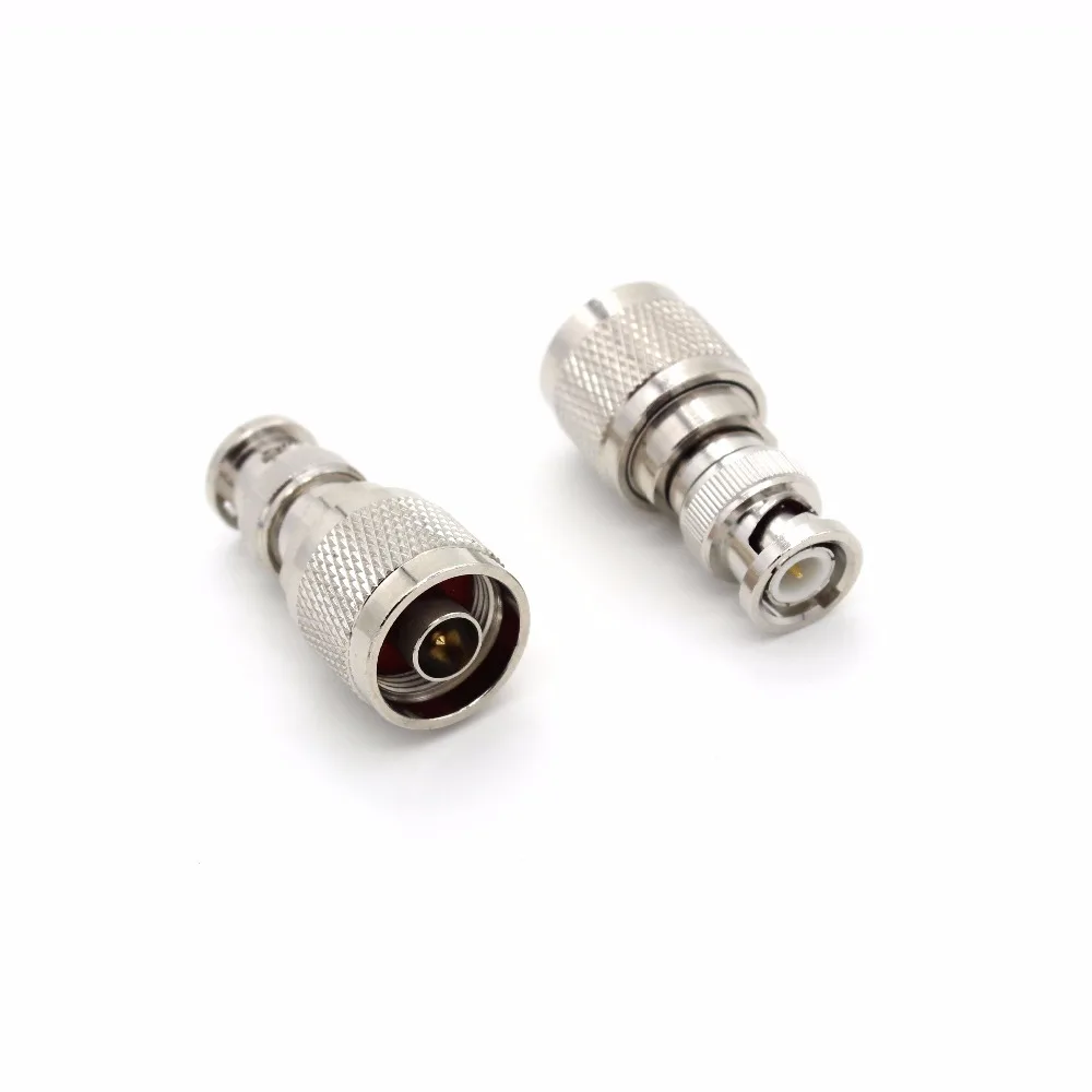 N Type Male Plug to BNC Male Jack RF Coaxial Adapter Connector Walkie Talkie Antenna Adaptor
