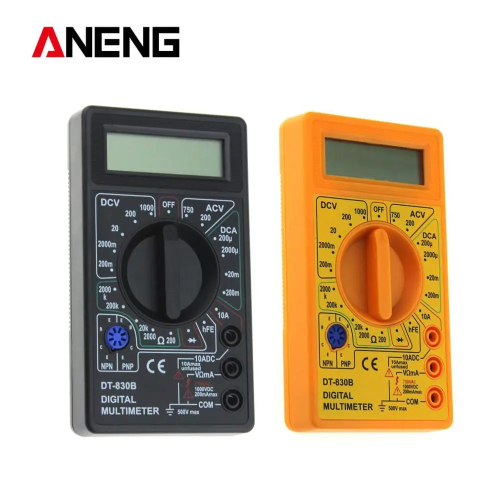 ANENG DT-830B Мини цифровой мультиметр AC/DC Вольт Ампер тестер hfe вольтметр | Инструменты