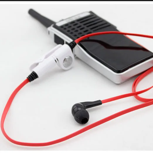 two way radio walkie talkie earpiece red white black yellow