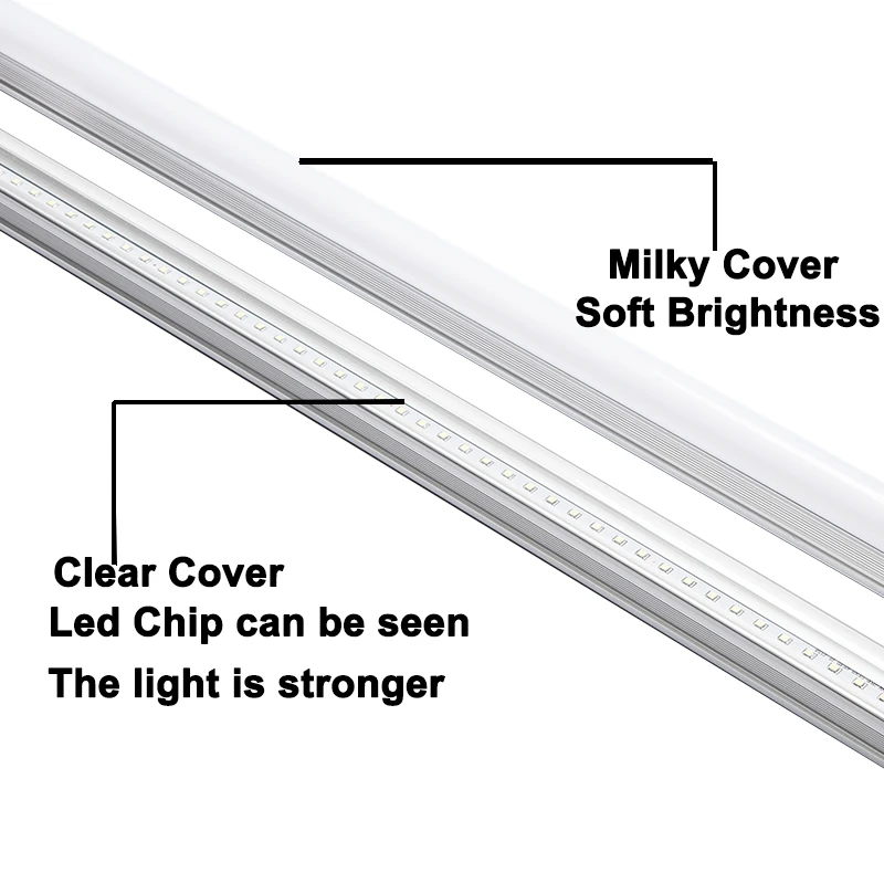 clear cover and milky cover for integrated