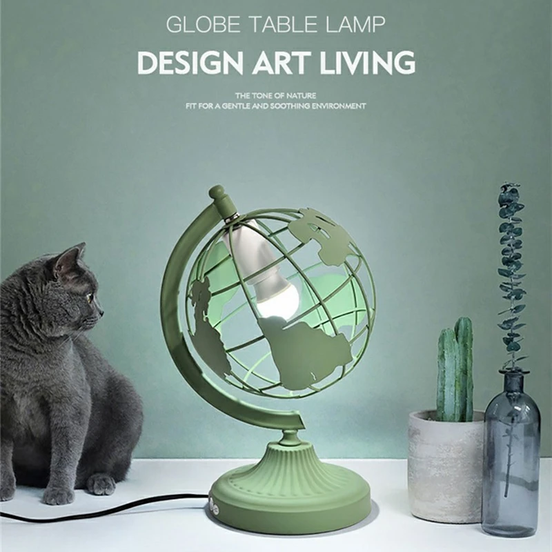 

Modern Table Light Led Colorful Earth Desk Lamp for Bedroom Bedside Home Decor Creative Global Lamp Children Gift Night Light