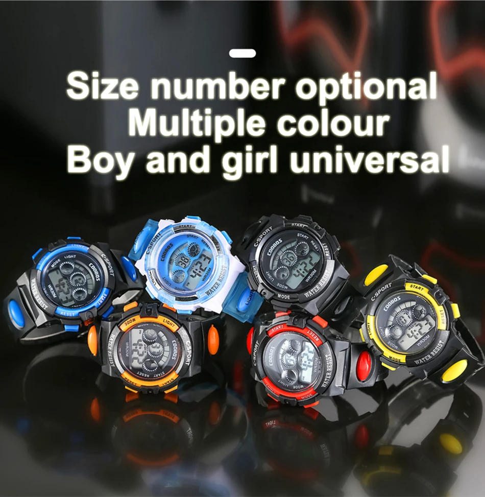 2022 New Fashion Sport Men Digital Wrist Watch Multifunction Colorful Light Waterproof Electronic Watches reloj deportivo hombre