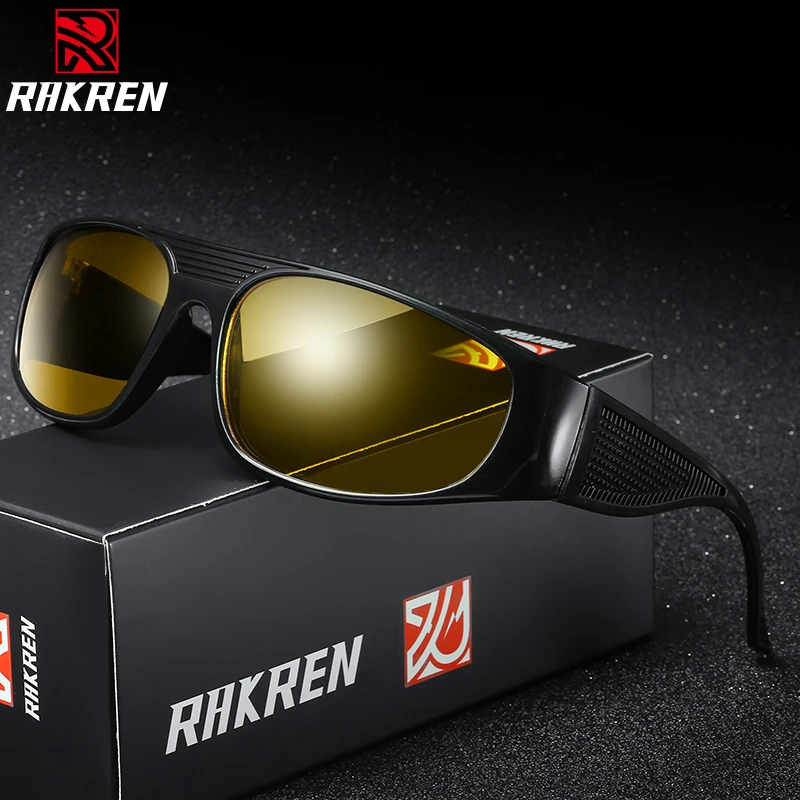 

Night Vision Glasses Anti Glare Goggles Yellow Lens Windproof Sunglasses Brand Designer Night Eyewear Outdoor Driving Glasses