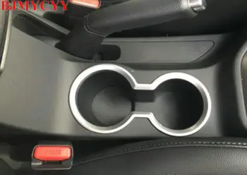 

BJMYCYY Car styling For ix25 Hyundai creta accessories cup holder decoration cup hole cover trim interior Mouldings ABS Chromium