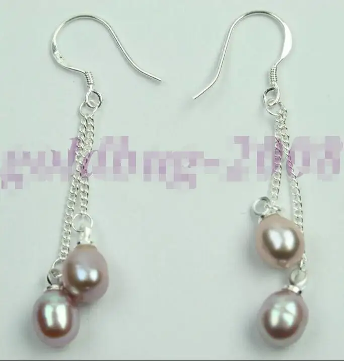

Wholesale price 16new ^^^^Fashionable woman's attractive purple pearl earrings fashion