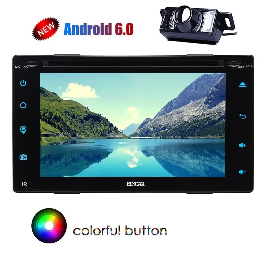 Бесплатная Камера просмотра + Универсальный 2 din gps автомобильный dvd-плеер Радио