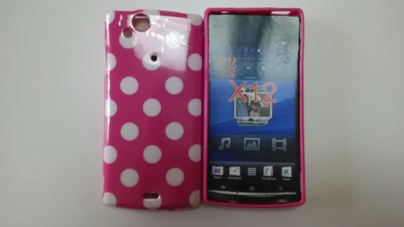 Sony Xperia arc S LT18i Polka Dots Case (5)