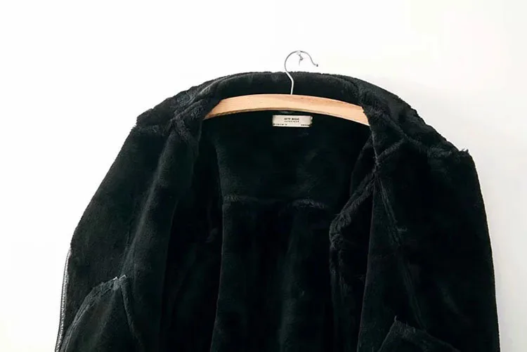 Искусственная мотоциклетная куртка из ПУ пальто женский меховой воротник Толстая Уличная одежда из овечьей шерсти пальто зима 2019 молния