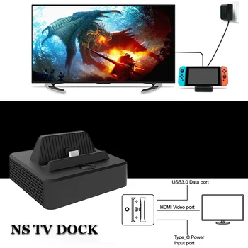 

Nintend Switch Console Video Converter Portable Mini HDMI TV Replacement Dock Charging Station Charger for NS Nintendo Switch