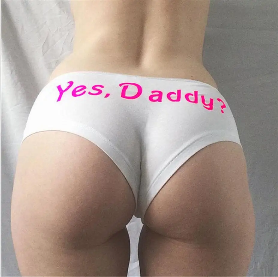 Yes Daddy Для женщин сексуальное женское белье стринги трусы нижнее трусики T