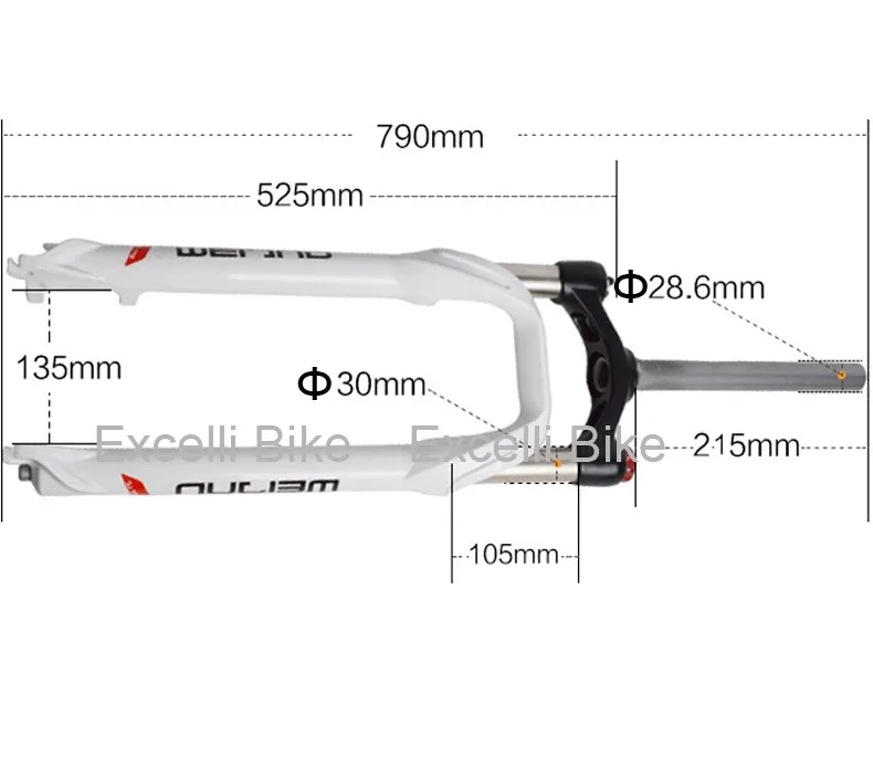 Adjust Locking Suspension Forks Aluminium Alloy Moutain Bike26 27.5 Fork Fat Bicicleta Fork only 2500g Travel 100mm For Disc Brake Bike04