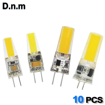 

10pcs/ lot Lampada LED Lamp G4 AC DC 12V 220V 1W 3W lamparas LED Bulb 12V G4 COB Chip Bombilla Led Light Bulb For 360 Beam Angle