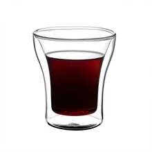 Толстые двойные стекла прозрачная термостойкая Стеклянная Кружка Ручной изоляцией кофейная кружка, Офисная кружка молоко сок дома в классическом стиле