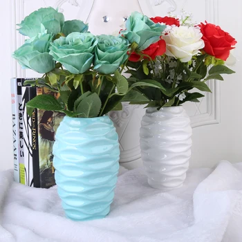 

Chinese Vase Modern Minimalist Pottery Ceramic Vase Small Fresh Living Room Bedroom Office Flower Arrangement Small Ornaments 3