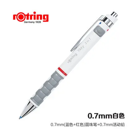 Германия rotring Tikky 3 в 1 многофункциональная ручка гравитационный датчик деятельности автоматический карандаш шариковая ручка - Цвет: 07 white