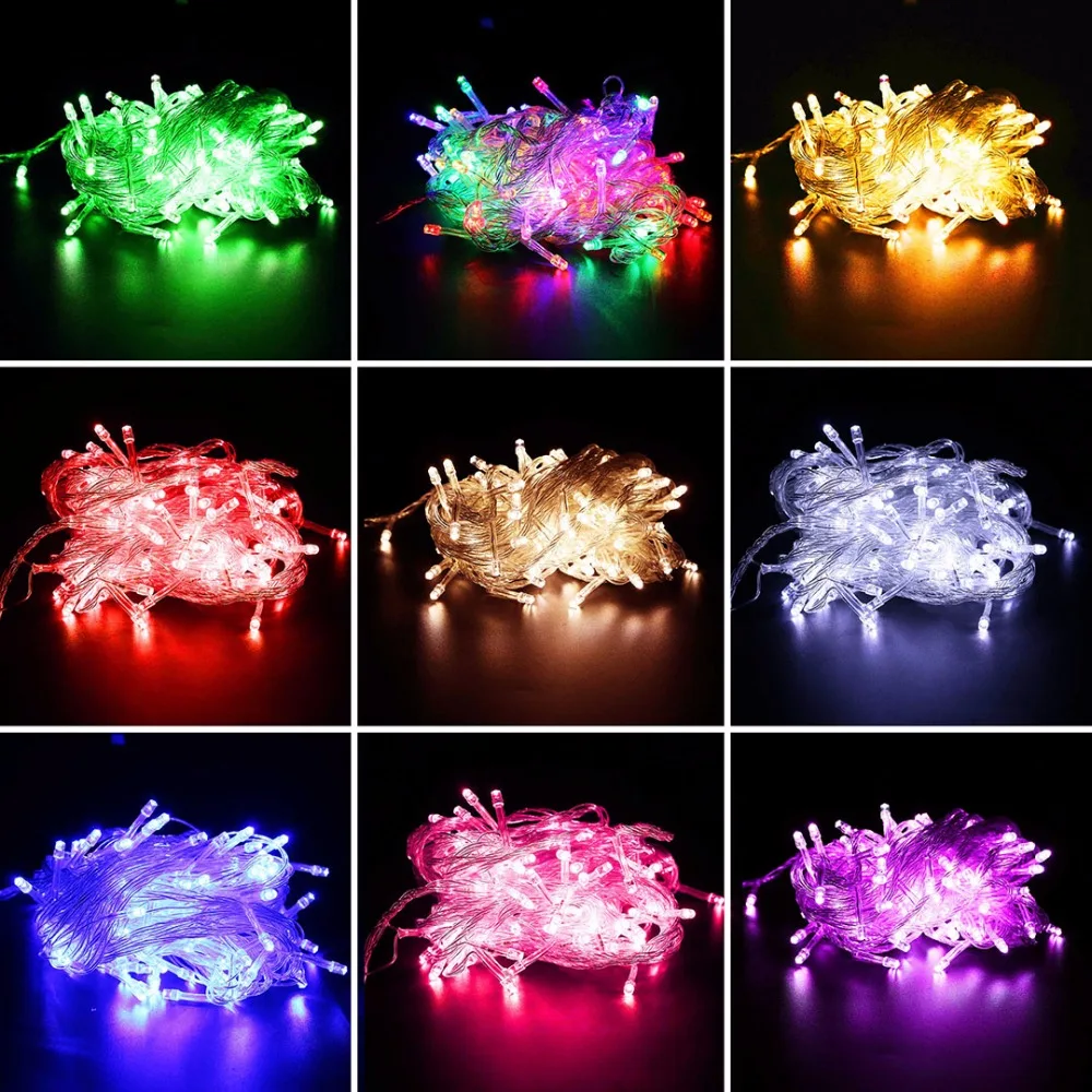 200Led guirnalda impermeable Cadena de luz LED luces de Navidad boda Ramadan Diwali decoración del árbol Luce 20 m JQ0 200Led guirnalda impermeable Cadena de luz LED luces de Navidad boda Ramadan Diwali decoración del árbol Luce 20 m JQ0