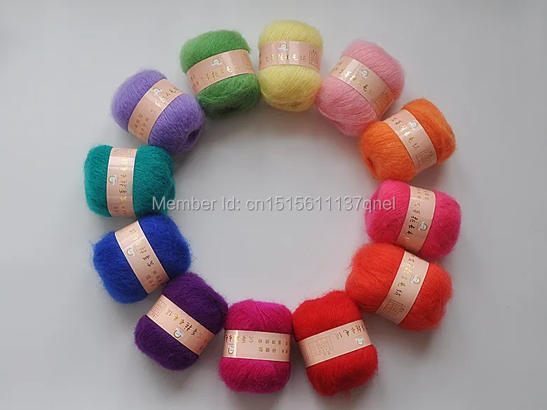 

50g/ball Free Shipping Angola Mohair Cashmere Wool Yarn Skein For Knitting Scarf Shawl Sweater Hat B