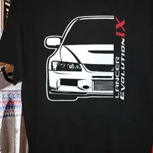 Новинка, Мужская футболка, модный логотип Mitsubishi Evo Evolution IX, футболка, все цвета, футболка