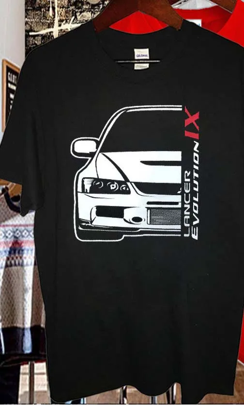 Мужская футболка с логотипом Mitsubishi Evo Evolution IX принтом всех цветов новинка