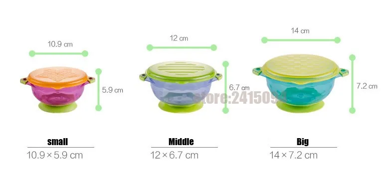 Оставайтесь положить Детские миски защита от проливов всасывания посуда для малышей Комплект кормления оснастки обучение контейнер для хранения продуктов Штабелируемая посуда