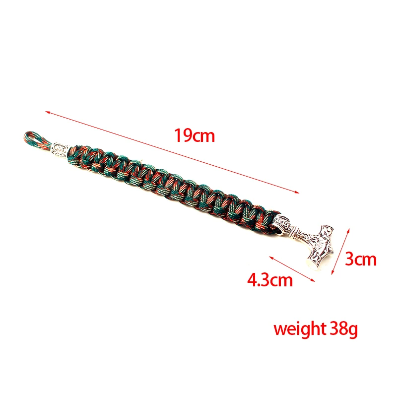 Браслет Викинг браслет Молот Тора мьельнир молоток амулет веревка голова волка браслет браслеты-манжеты индийский ювелирный подарок