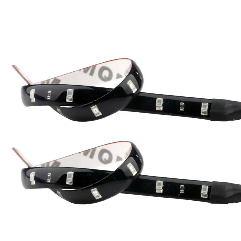 High quality !! 200pcs/lot Blue car led 3528 15SMD 30CM 12V/24V led