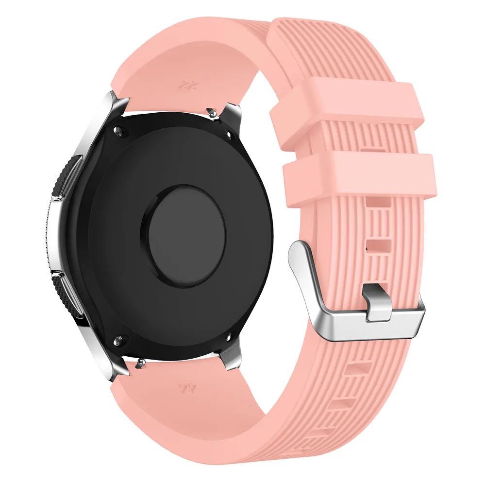 Силиконовый ремешок для часов для samsung galaxy Watch 46 мм спортивный сменный Браслет 22 мм для gear S3 Frontier/Classic - Цвет ремешка: pink