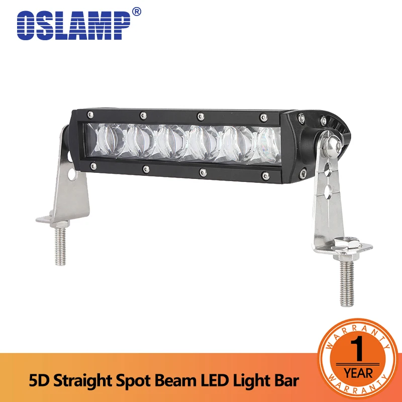 Oslamp 2 шт. " 18 Вт Светодиодный светильник бар 5D точечный/прожектор Светодиодный светильник внедорожный светодиодный Рабочий фонарь дальнего света для Jeep Trucks Pickup ATV