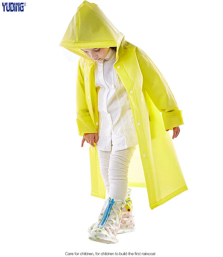 Yuding Kids Raincoat EVA Tastless Raincoats Practical Children Rain Coat