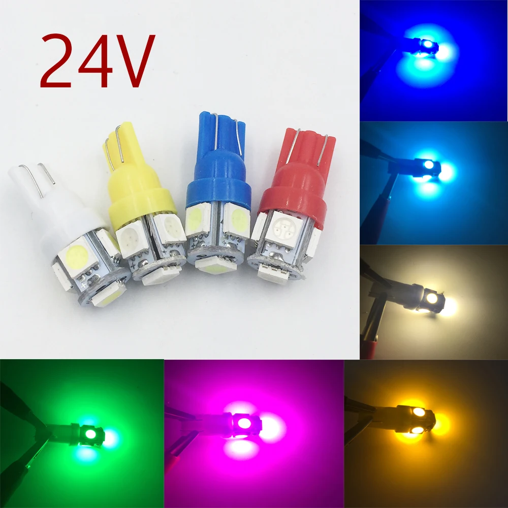 YSY 100 шт T10 светодиодный 5SMD 5050 W5W 194 внутренняя Лицензия Пластина светлый купол