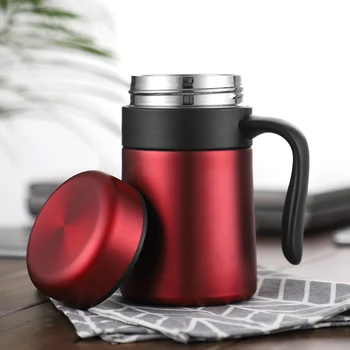 

ONEISALL 350ML Thermos Mug Vacuum Flask Tea Thermo Cup Glass with Handle Insulation Tea Mug Thermos