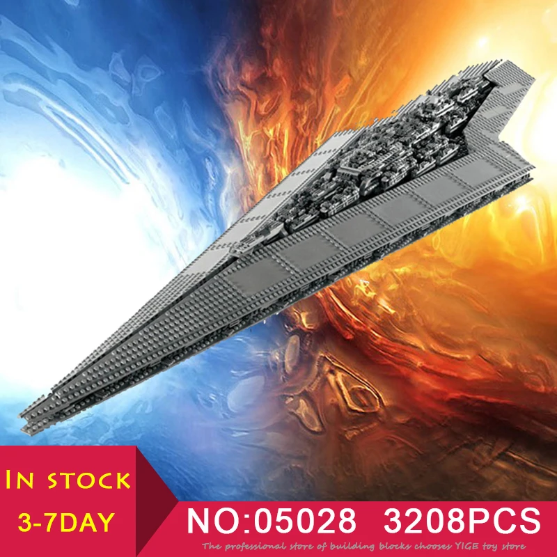 

LEPIN 05028 Star Wars series Execytor Super Star Destroyer compatible LegoINGlys 10221 Model Building Blocks Bricks gift Toys